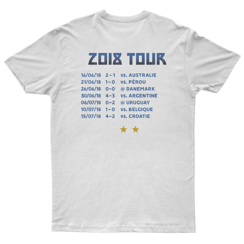 T-Shirt "France 2018" On Tour