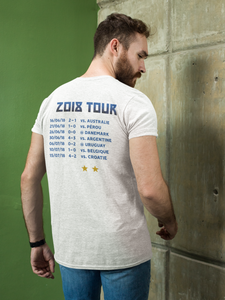 T-Shirt "France 2018" On Tour blanc