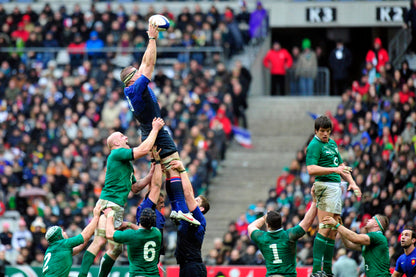 Touche d'Imanol Harinordoquy face à l'Irlande, VI Nations 2012