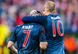 Ribéry et Robben fête un but ensemble, 2013