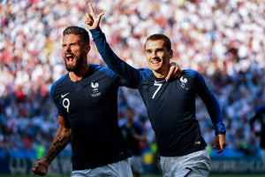 La joie de Griezmann et Giroud, 2018