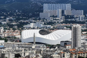 Vue du stade Vélodrome dans Marseille, 2021