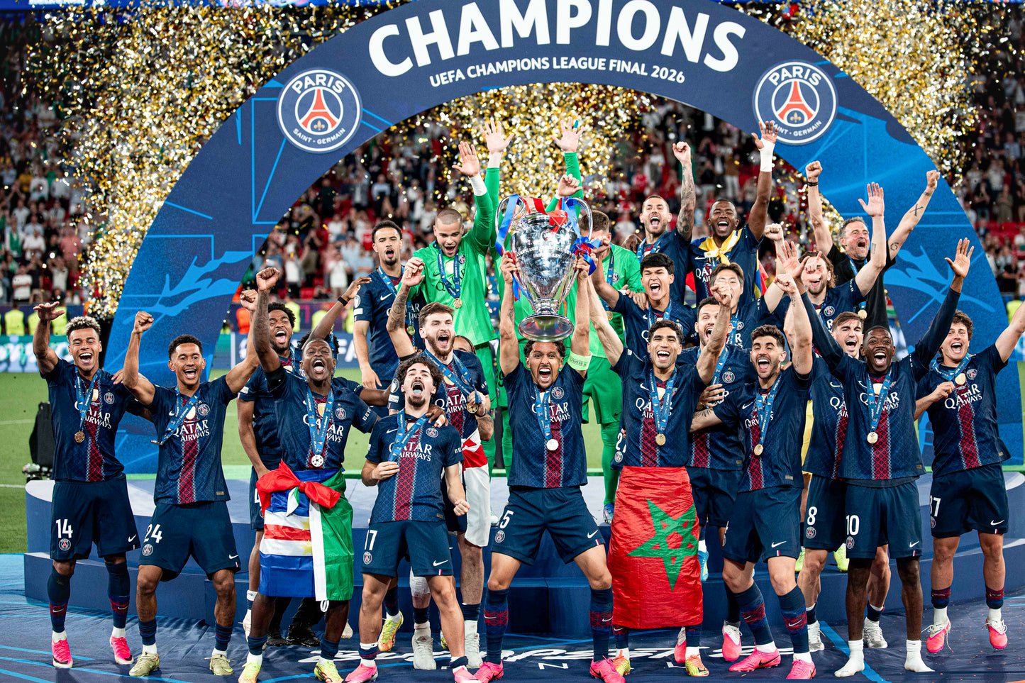 Les Parisiens (re)soulèvent le trophée, Finale 2026