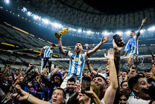 Load image into Gallery viewer, Lionel Messi with the World Cup, 2022