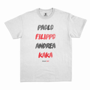 T-Shirt "Paolo, Filippo, Andrea, Kaka" Milan AC 2007