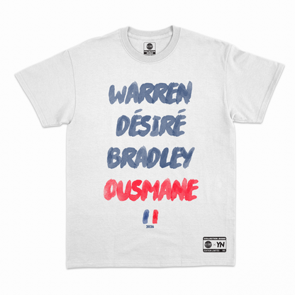 T-Shirt "Warren, Désiré, Bradley, Ousmane" France 2026