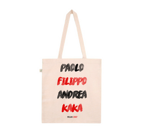 Tote bag "Paolo, Filippo, Andrea, Kaka" Milan AC 2007