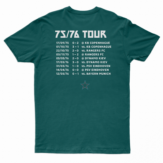 T-shirt bianca "Sainté 76" in tournée
