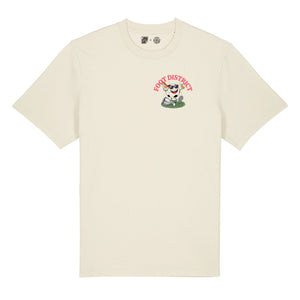 T-Shirt "Football District" Natural Raw