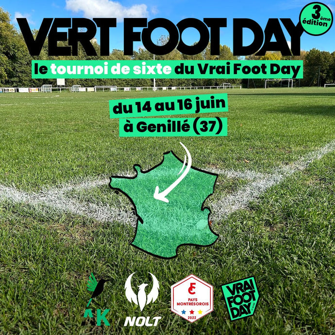 Inscription discount masculin pour la 3ème édition du Vert Foot Day, le tournoi de Sixte du Vrai Foot Day