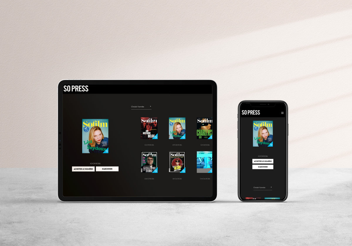 Édition numérique sur tablette et téléphone
