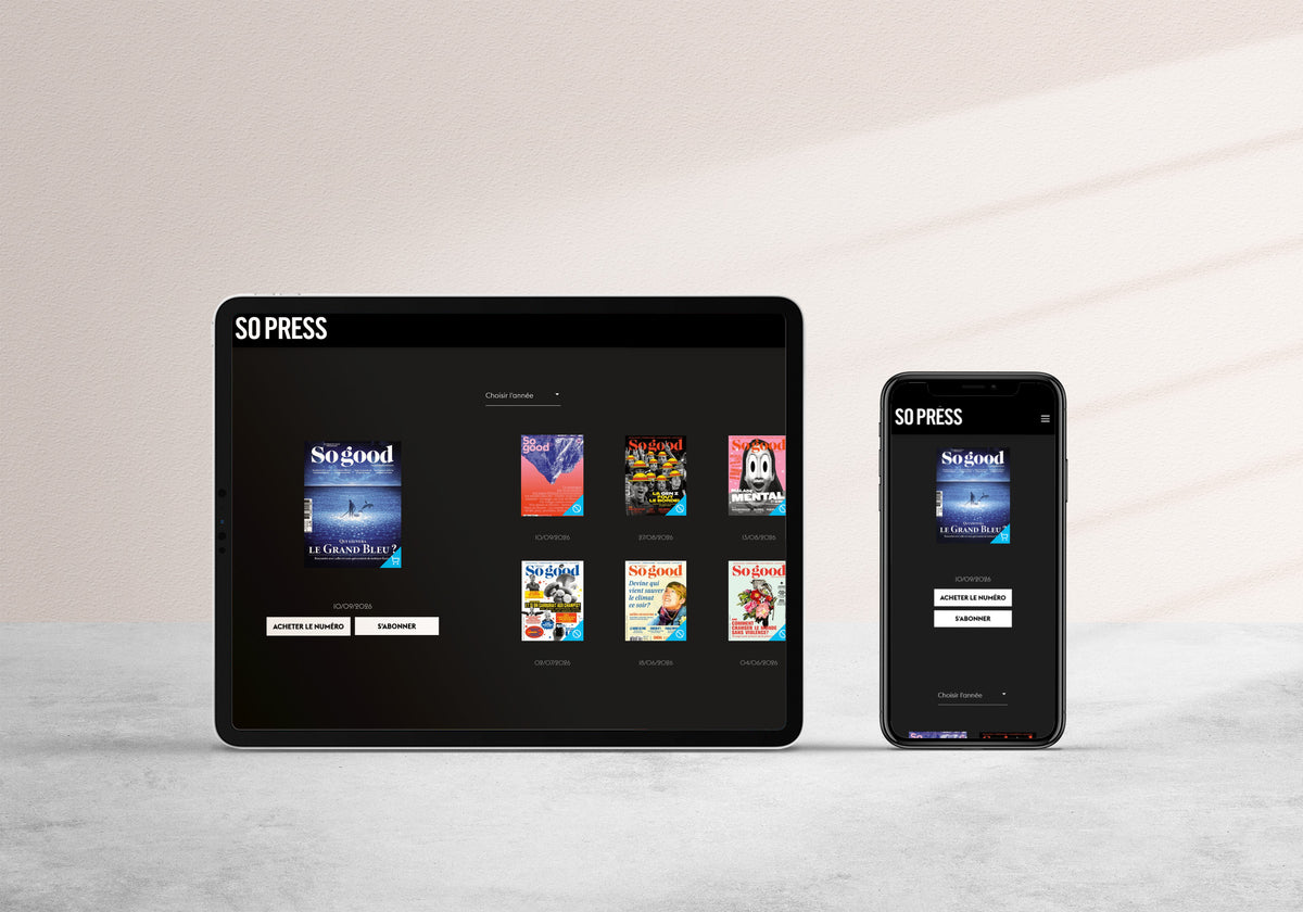 Édition numérique sur tablette et téléphone