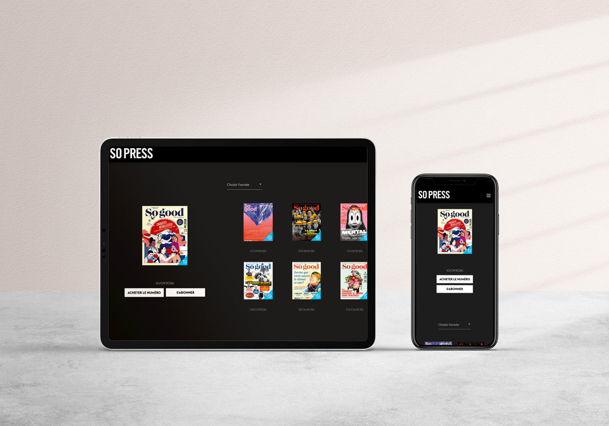 Édition numérique sur tablette et téléphone
