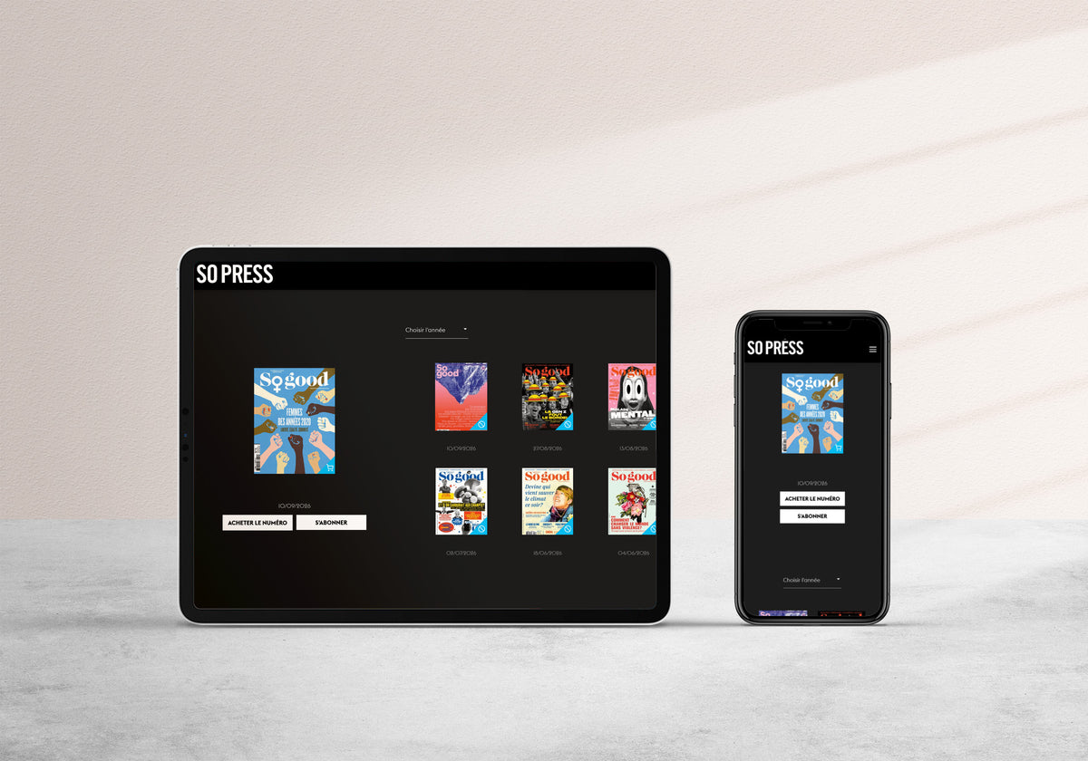 Édition numérique sur tablette et téléphone