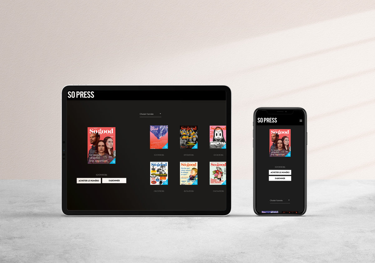 Édition numérique sur tablette et téléphone