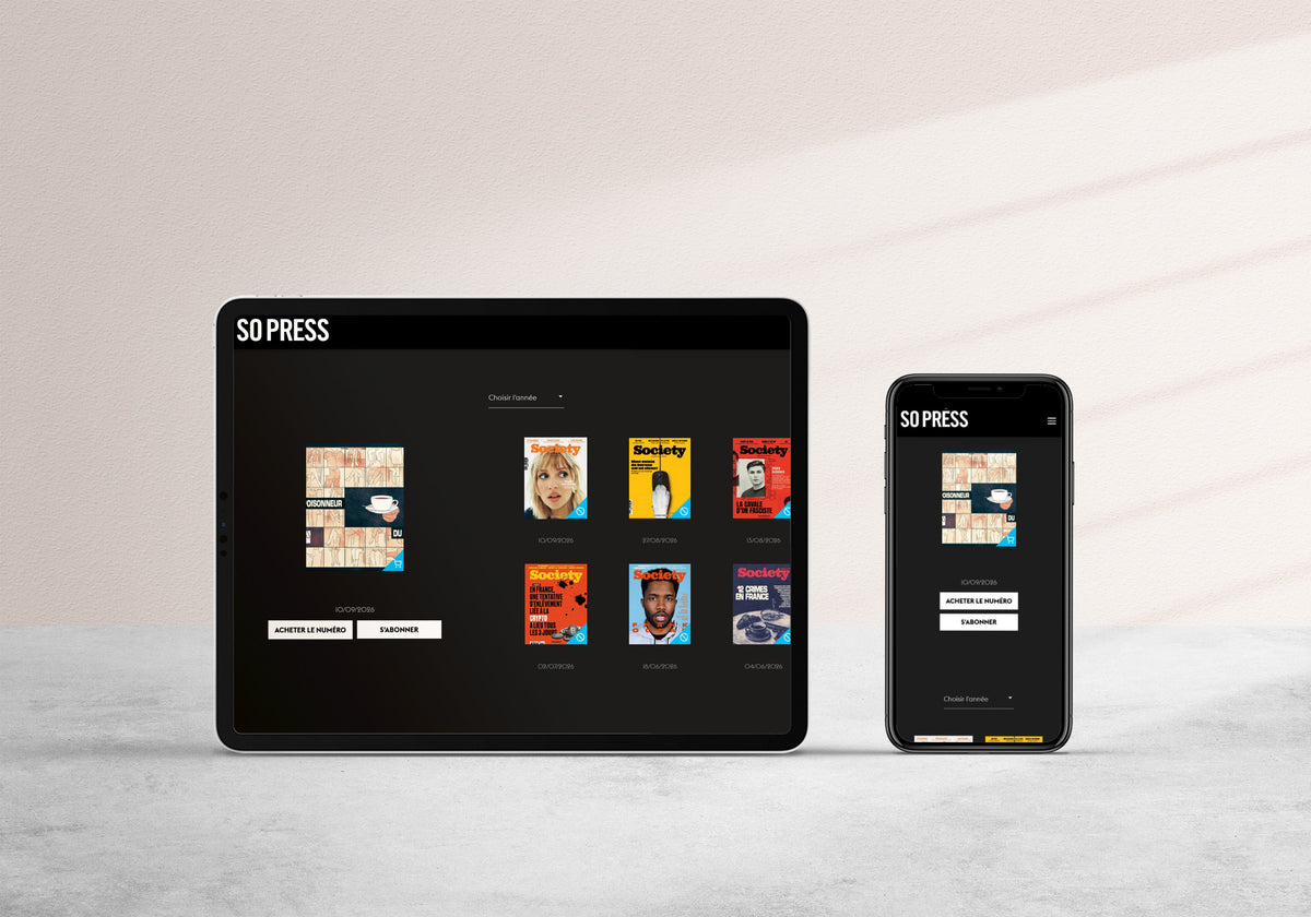 Édition numérique sur tablette et téléphone