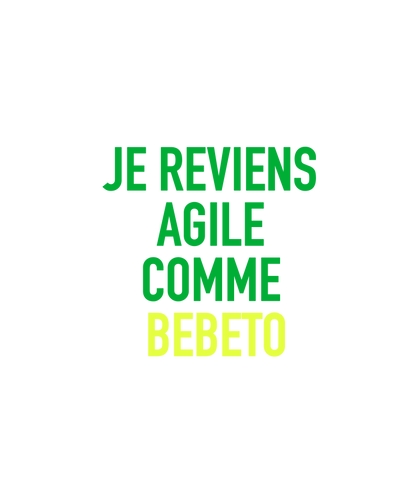 Chaussettes “Je reviens agile comme Bebeto”