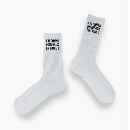 Chaussettes « J’ai connu Bordeaux en Ligue 1 »