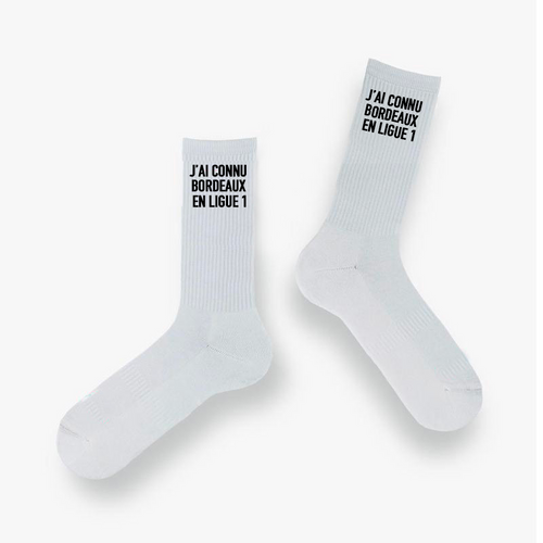 Chaussettes « J’ai connu Bordeaux en Ligue 1 »