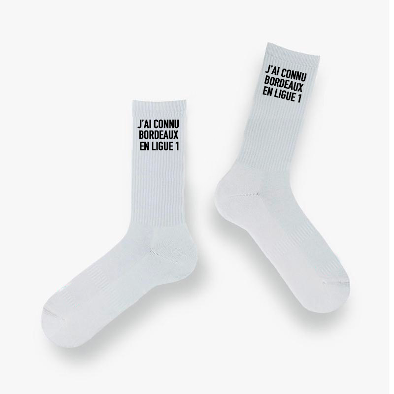 Chaussettes « J’ai connu Bordeaux en Ligue 1 »