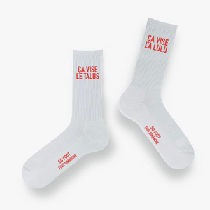 Chaussettes "Ça vise la lulu"