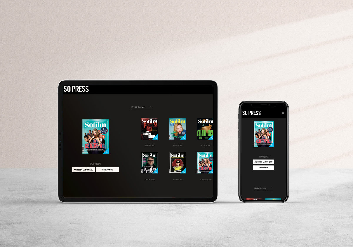 Édition numérique sur tablette et téléphone