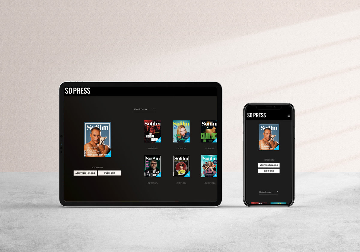 Édition numérique sur tablette et téléphone