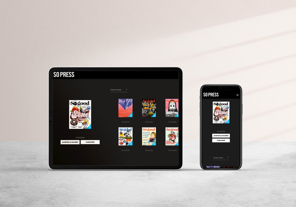 Édition numérique sur tablette et téléphone
