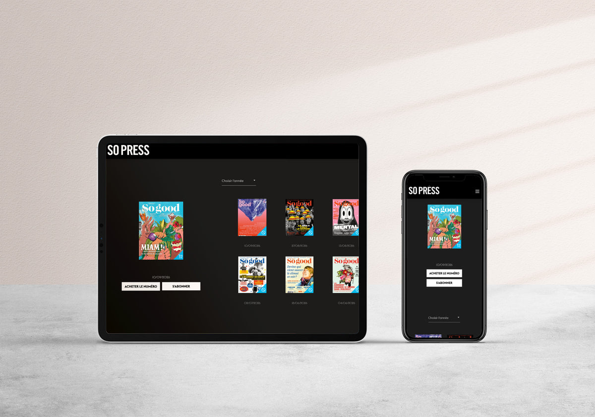 Édition numérique sur tablette et téléphone