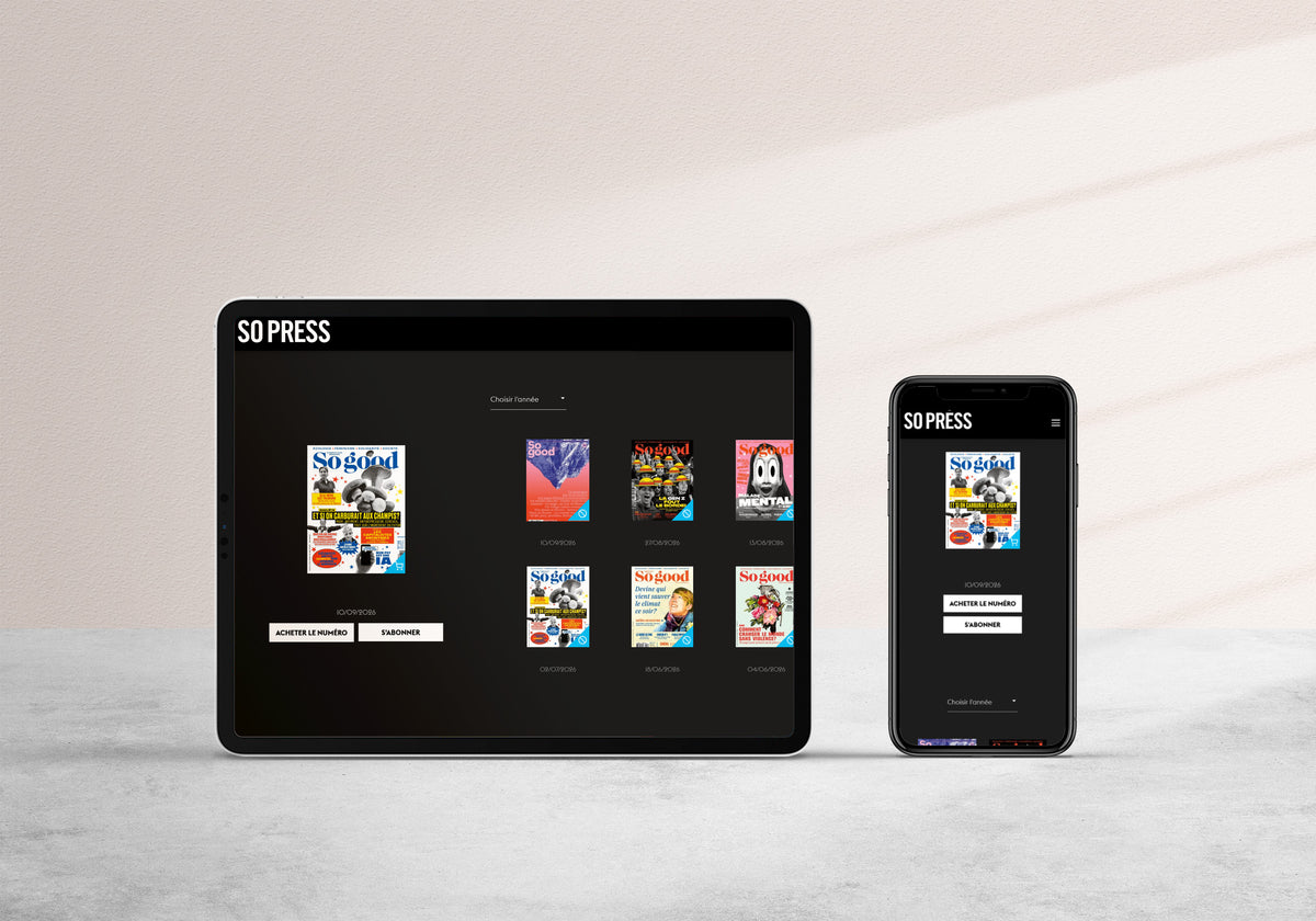 Édition numérique sur tablette et téléphone