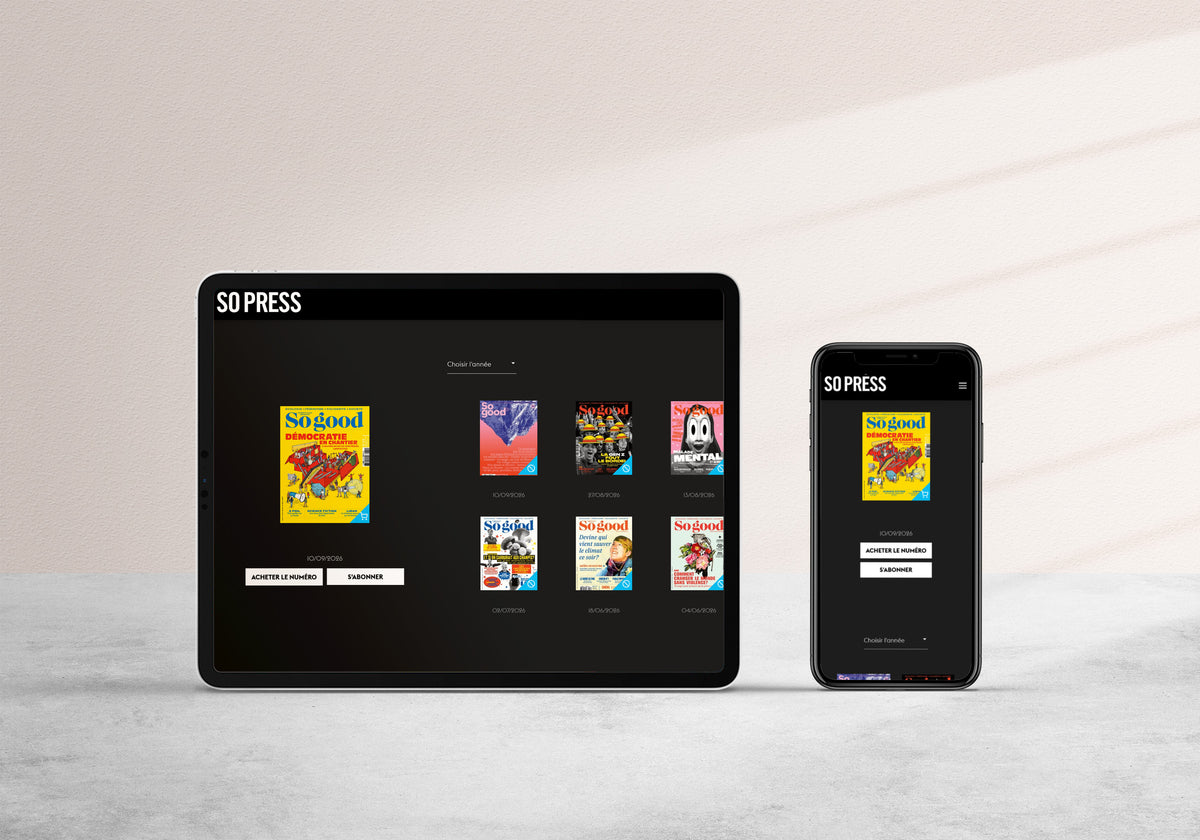 Édition numérique sur tablette et téléphone