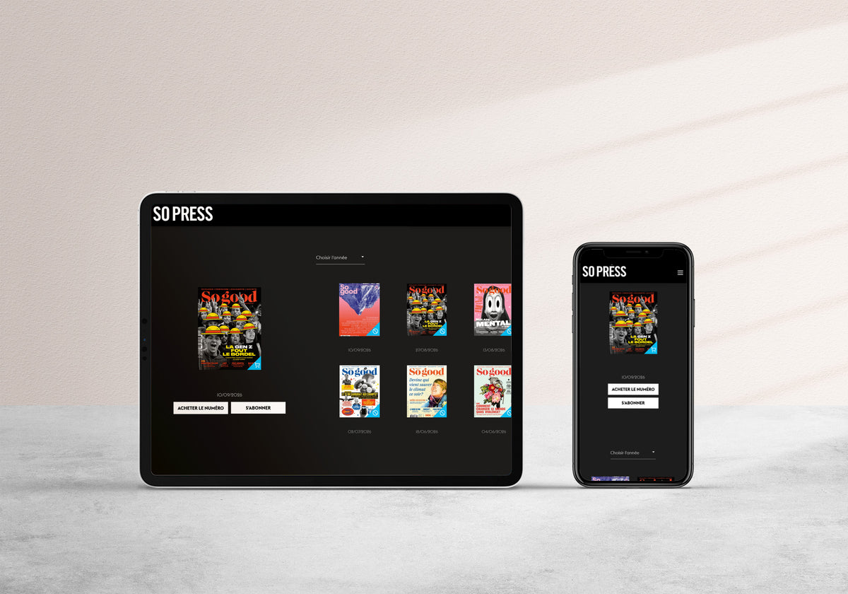 Édition numérique sur tablette et téléphone