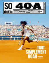 Charger l&#39;image dans la galerie, Coffret tirage « Yannick Noah soulève le trophée, Roland-Garros 1983 » &amp; 40-A magazine spécial Noah
