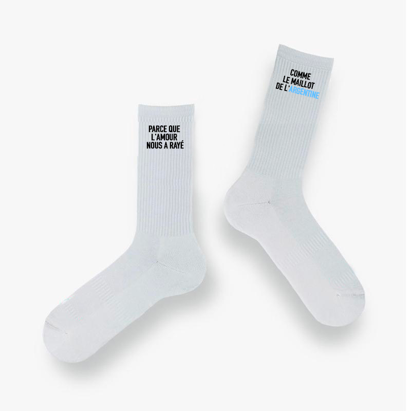 Chaussettes « Comme le maillot de l’Argentine »