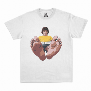 T-shirt "Les pieds de Maradona" blanc