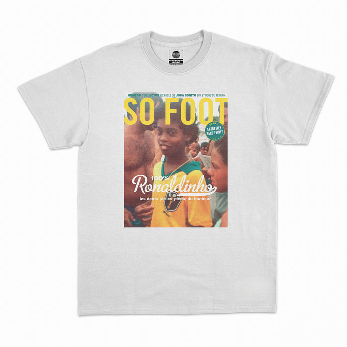 Special Edition Cover T-Shirt “100% Ronaldinho” white