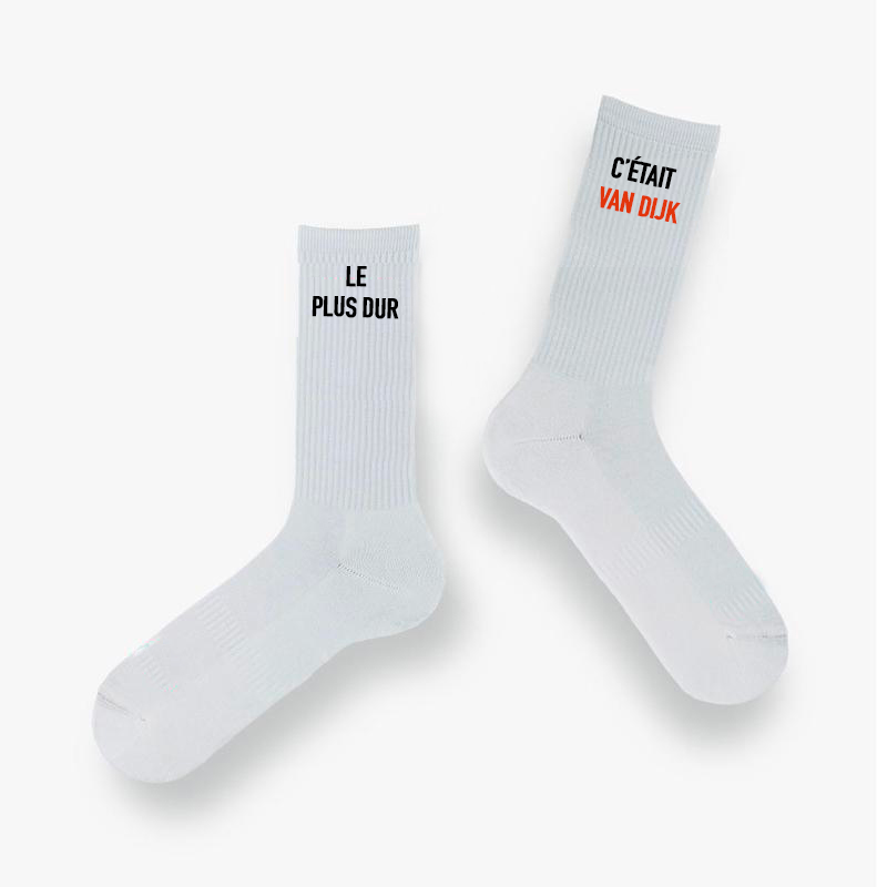 Chaussettes “Le plus dur… c’était Van Dijk”
