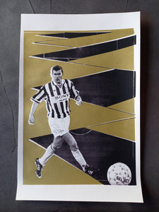 “Zinédine Zidane” screen print poster
