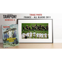 Load image into Gallery viewer, “Les Bleus face the Haka, 2011” draw box &amp; Stamp! magazine #8