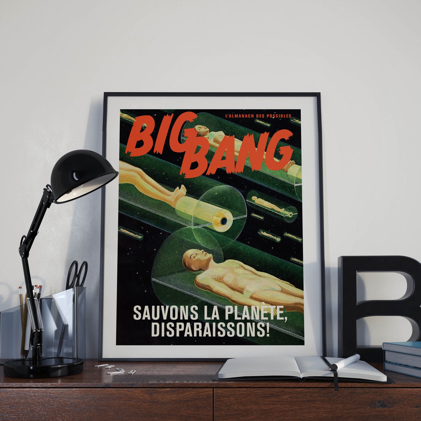 Affiche BigBang - "Sauvons la planète, disparaissons!"