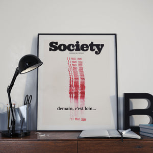 Poster “Tomorrow is far away”, Society #129