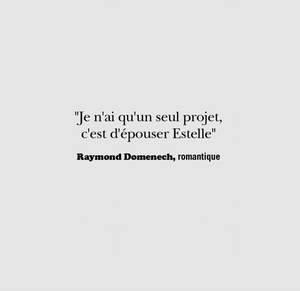 Mug citation Domenech "Épouser Estelle"