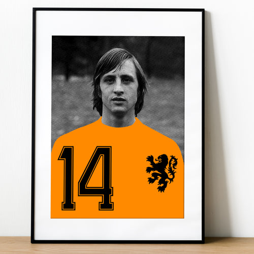 Silkscreen poster “Johan Cruyff”
