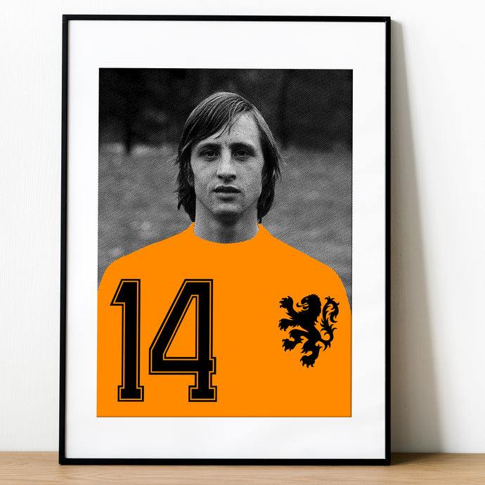 Silkscreen poster “Johan Cruyff”