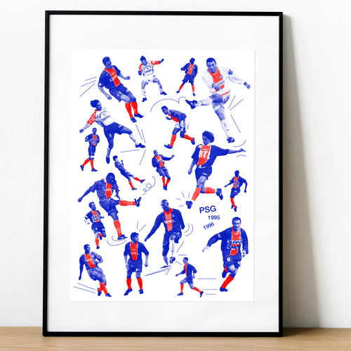Silkscreen poster “Effect Paris SG 95/96”