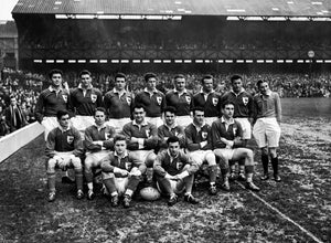 Photo d'équipe du XV de France, 1951