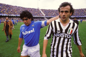 Maradona and Platini, 1987