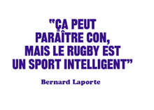 Load image into Gallery viewer, Laporte quote mug &quot;Rugby is an intelligent sport&quot;