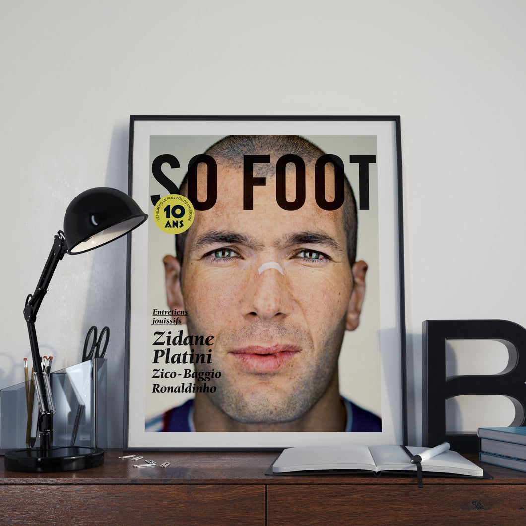 Affiche Zidane 10 ans, So Foot #108