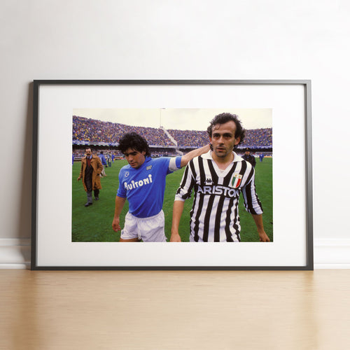Maradona and Platini, 1987